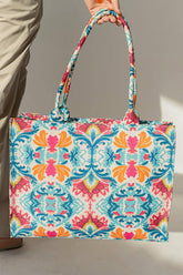 Canvas Tote Bags Blue Art